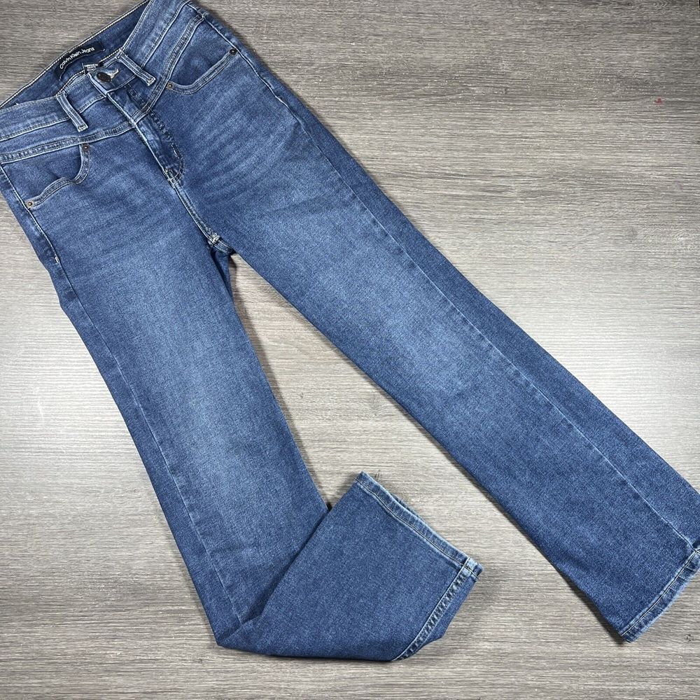 CALVIN‎ KLEIN Jeans Women's Blue Wide Leg Reprive